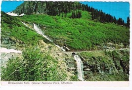 Montana Postcard Birdwoman Falls Glacier National Park Highway Going To The Sun - £1.69 GBP