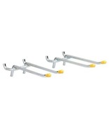 Crawford Zinc Plated Silver Steel 4 in. Peg Hooks 2 per pack - $22.39 CAD