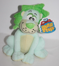 Good Stuff Green Blue Lion Plush Soft Toy Sits 7" Stuffed Animal Sewn Eyes NEW - $14.52