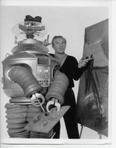 LOST IN SPACE TV    DR SMITH &amp; THE ROBOT PAINTING  8X10  PHOTO - £7.96 GBP