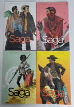 Lot of 4 Saga Vol. 1 2 3 8 Image Graphic Novels Fiona Staples Brian K. V... - $22.99