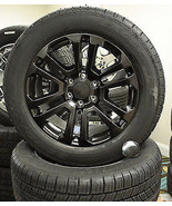 20 inch Black Satin Split Spoke Wheels Goodyear Tires Chevrolet Silverad... - £1,594.57 GBP