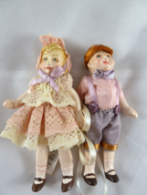 Department Dept 56 Resin Doll Christmas Ornaments Jointed Vintage style ... - £16.30 GBP