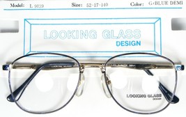 NEW LOOKING GLASS L9039 GOLD /BLUE DEMI EYEGLASSES GLASSES FRAME 9039 52... - $273.39 MXN