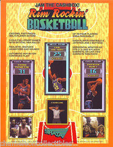 Rim Rockin Basketball Arcade Flyer Original UNUSED Strata 1991 Video Game Art  - £10.62 GBP