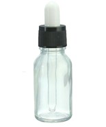 small Clear Glass Bottle Boston rOund 3 1/4&quot; 1 tablespoon w/ Glass drip ... - $339.15 MXN