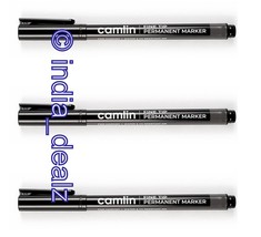 3 x stylos marqueurs permanents Camlin Fine Tip noir marqueur CD DVD OHP... - €5,69 EUR
