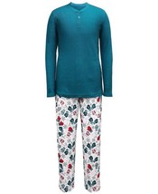 allbrand365 designer Matching Mens Mitten Print Pajama Set, X-Large, Mit... - £43.26 GBP