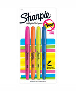 NEW Sharpie Smear Guard Pink, Orange, Yellow and Blue Highlighters - $10.96 CAD