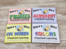 FLASHCARD BUNDLE - Busy Bee Preschool Learning - 4 DECKS - Educational  #2 - $32.49
