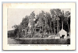 Sunset Camp Caspian Lake Greensboro VT Vermont UNP Sparrow DB Postcard V12 - £15.78 GBP