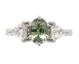 Platinum 1.28 Carat GIA Genuine Natural Alexandrite and Diamond Ring (#J... - $6,826.05