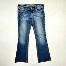 Express Women&#39;s Bootcut Jeans Size 6 Blue Stretch Denim QK8 - $11.38