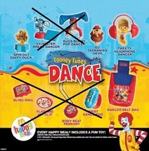 2011 Mcdonald Looney Tunes Just Dance Lot Of 4 - £14.34 GBP