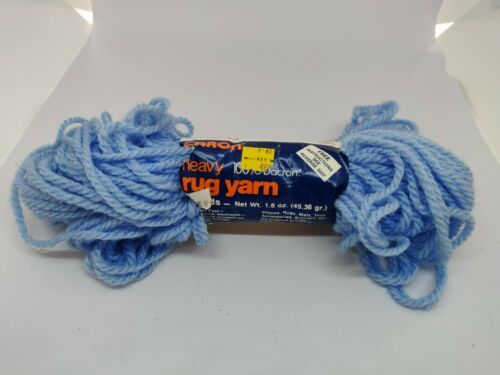 Carno  Heavy Rug Yarn Light Blue 0029 70 yards 1 skein - £7.08 GBP