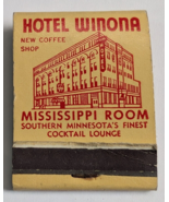 MISSISSIPPI ROOM MINNESOTA PARK HOTEL WINONA BUSINESS ADVERTISING MATCHBOOK - $16.44 CAD