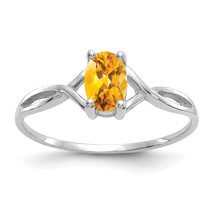 14k Gold Citrine Birthstone Ring XBR430 - $216.20