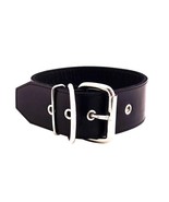 Rouge Garments 50mm Plain Black Leather Collar with Free Shipping - £77.25 GBP