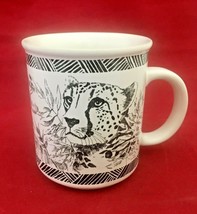 San Diego Zoo Wild Animal Park memorabilia 1989 Cheetah Souvenir B&amp;W cof... - £7.74 GBP