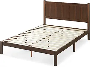 ZINUS Adrian Wood Rustic Style Platform Bed with Headboard, No Box Sprin... - $478.99