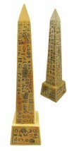 Ebros Egyptian Temple of Ra Sand Desert Obelisk With Hieroglyphs Statue 8&quot; Tall - £16.48 GBP