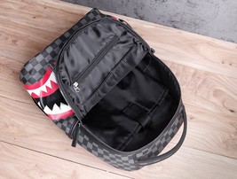 Fashion Leather Backpack Men Large Shoulder Bag Travel Backpack Camouflage Lapto - £59.93 GBP