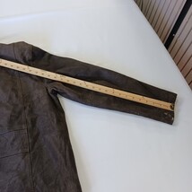 Roundtree & Yorke RN#58909 Men's Brown Full Zip Genuine Leather Jacket Size M image 10