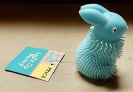 Easter Light Up Bunny Blue 3&quot; LED When Dropped Auto For Ages 3 &amp; Up NIB ... - £1.95 GBP
