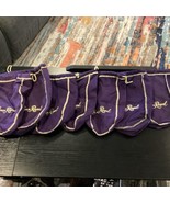 Lot of 7 Crown Royal 9&quot; Purple Drawstring Bags - £19.44 GBP