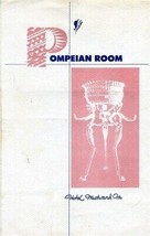 Pompeian Room Menu Hotel Westward Ho 1949 Central Avenue Phoenix Arizona - £133.54 GBP