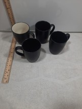 4 Stoneware/colorwave Coffee Cup Blk 8ox Thialand - $6.18