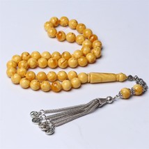 Tasbih Muslim Amber Rosary Resin Material Islam Prayer Beads handmade Fa... - £28.44 GBP