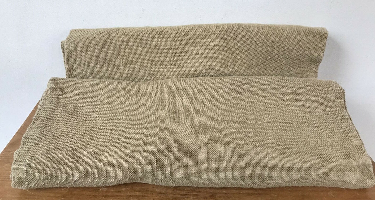 Pair IKEA Helgonort Burlap Jute Cotton Woven Brown Throw Pillow Covers 24"x15" - £23.71 GBP