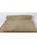 Pair IKEA Helgonort Burlap Jute Cotton Woven Brown Throw Pillow Covers 2... - £22.70 GBP