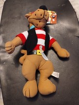 NWT Scooby Doo Pirate Plush Toy 15&quot; Cartoon Network Hanna Barbera - £14.69 GBP