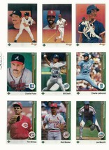  9 1989 Upper Deck Baseball Cards Strawberry, Smith, Mattingly Check List Nrmt - £7.41 GBP