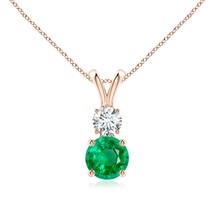 Authenticity Guarantee

ANGARA 0.98 Ct Round Emerald and Diamond Two Stone Pe... - £2,053.38 GBP