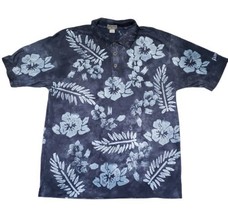 Fairway Blues Golf Men&#39;s Size XL Hawaiian Tie-Dye Polo Shirt Made in USA - £15.46 GBP