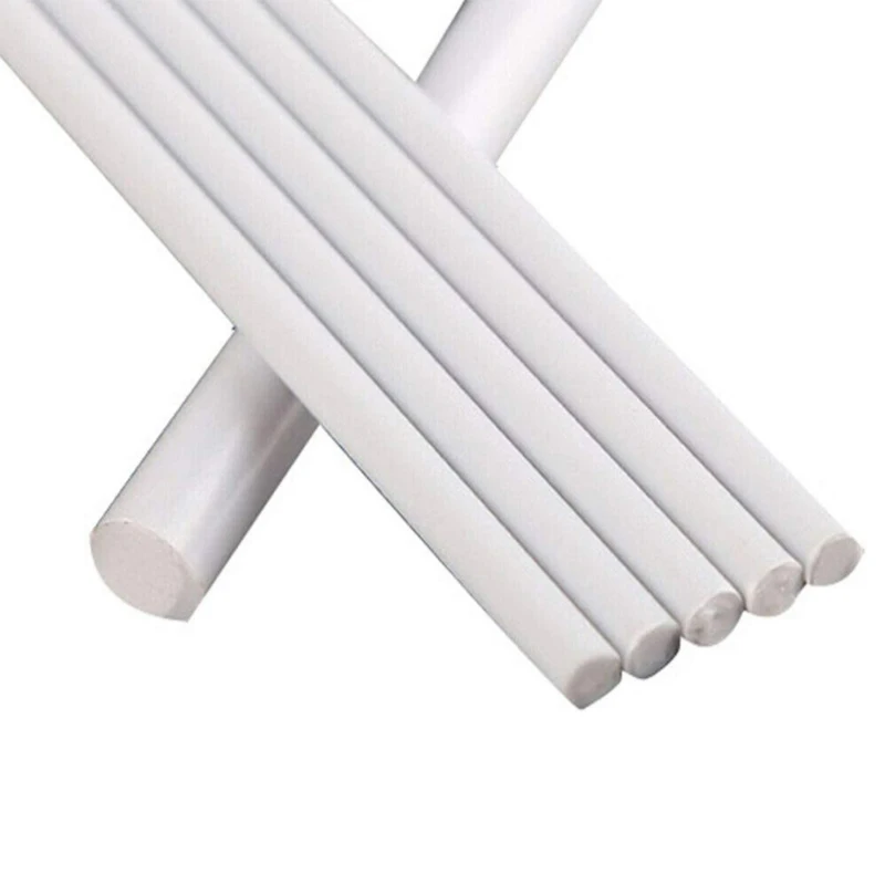 House Home 1pcs 6-50mm diameter PTFE bar White poly tetra fluoro ethylene bar en - £19.75 GBP