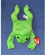 Vintage 1993 TY Beanie Baby LEGS the Green Frog 9” MWMTs Handmade Plush ... - $9.89