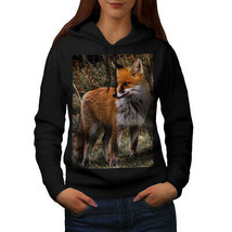 Wellcoda Flaming Hunter Fox Womens Hoodie, Clever Casual Hooded Sweatshirt - £29.06 GBP