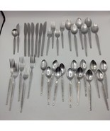 Stainless Steel Parma flatware set 36 pc MCM Retro National - $42.99 CAD