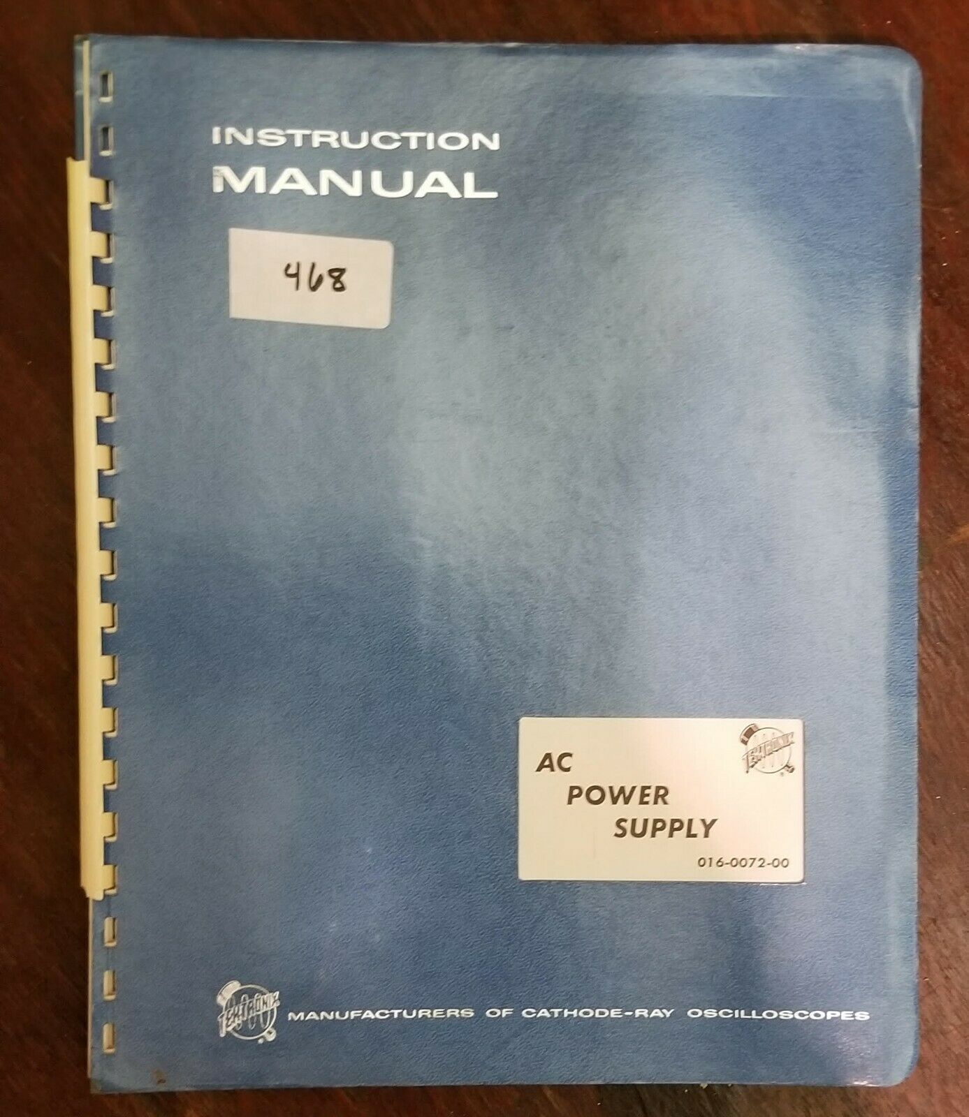 TEKTRONIX AC POWER SUPPLY INSTRUCTION MANUAL - $19.35