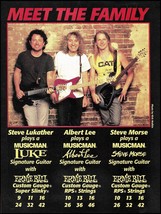 Albert Lee Steve Lukather Steve Morse Signature Ernie Ball Music Man Guitar ad - £3.32 GBP