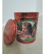 Tin Container Can Angel Cherub Art Maurice Lenell Cookie Tin Collectible... - $8.09