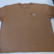 Carhartt K87 BRN Men's Brown Cotton Short Sleeve T-Shirt Size 4XL Chest 64" image 14