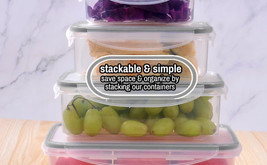 MTR 36 PC BPA-Free Food Storage Set– Airtight,Stackable,Microwave &amp; Free... - $18.80