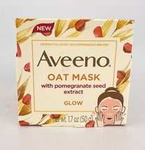 Aveeno Glow Facial Oat Mask Pomegranate Seed Extract 1.7 Oz - £7.63 GBP