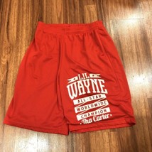 Lil&#39; Wayne Tha Carter Worldwide Champion basketball shorts men sz M red ... - $9.49