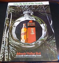 Give the luck of the Scotch Johnny Walker red Christmas  Print ad   MAN CAVE ART - £3.99 GBP